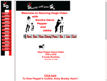 Tablet Screenshot of dancingdogs.net